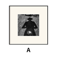 艾格辰法式黑白照片墙客厅装饰画小众复古玄关画感过道挂画床头壁画 1 30*30(ps黑框+油画布)