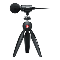 SHURE舒尔MV88+ 数字立体声电容麦克风 Vlog指向性收音迷你话筒采访K歌唱歌录音便携式户外直播采访音箱