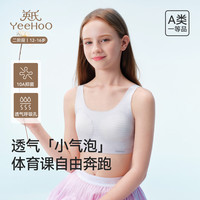 英氏(YEEHOO)【桑蚕丝10A抑菌】儿童内衣一二阶段8-16岁青少年少女发育文胸 梦幻紫色【二阶段】(12-16岁) 1件 均码 【85A】