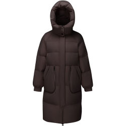 波司登 25年羽绒服女中长款90绒宽松通勤时尚连帽保暖外套