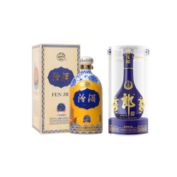 汾酒 55度丝绸之路 出口版 750ml+郎酒 53度 青花郎四代国际版 500m l