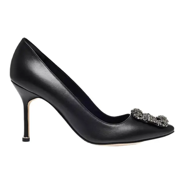 MANOLO BLAHNIK HANGISI钻扣高跟鞋