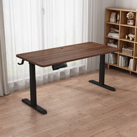 帅力 SL8429 电动升降电脑桌 100cm 原木色