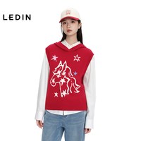 乐町 女士连帽针织衫 C2EFG1228