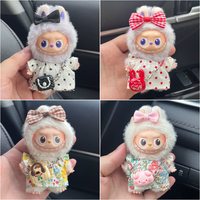 仅娃衣适用labubu4.0拉布布4代10cm衣服甜美可爱套装波点碎花裙潮