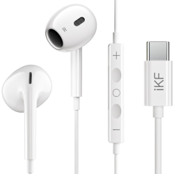 iKF B1 半入耳式 Type-C接口 HiFi有线耳机