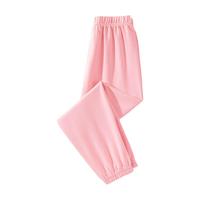 班尼路童装男童夏季裤子儿童薄款凉感防蚊裤中大童纯棉短袖T恤 粉/纯色