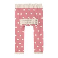 千趣会 SENSHUKAI童装男童女童裤子春秋季长裤加裆弹力宝宝屁屁爬爬裤儿童裤子 粉红色(波点) 均码 70/80cm