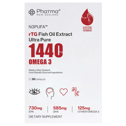 Phatma PNZ1440mg高纯度深海鱼油实测纯度98%rTG鱼油Omega-3护心脑保健品