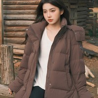 波司登 冬季女长款过膝可脱卸帽羽绒服舒适面料品质显瘦出清
