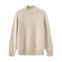 春竹 SPRING BAMBOO高领针织毛衣100%山羊绒宽松显瘦长袖女士羊绒衫12
