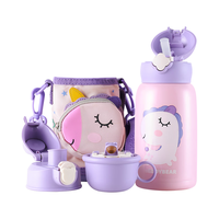 BEDDYBEAR 杯具熊 RT105-630 儿童保温杯+倒水盖+吸管盖+直饮盖 口袋款 630ml 独角兽