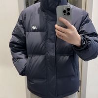 New Balance 600蓬宽松保暖防风立领鸭绒羽绒服 男款AMJ53390-BK