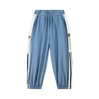 汪汪队立大功男童防蚊裤夏款2025宽松儿童裤子男宝宝夏季裤子男童休闲裤 灰蓝 110