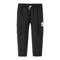 NIKE JORDAN 耐克童装男童梭织工装裤春秋儿童侧边口袋休闲运动裤 正黑色 130 /56 【身高116-122cm】