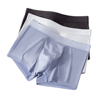 三枪【印象系列】内裤男士纯棉内裤撞色中腰四角透气短裤头时尚腰带 时尚腰带款 3条 L