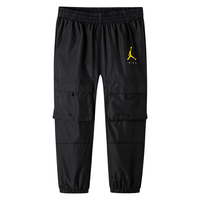 NIKE JORDAN 耐克AJ童装男童夏季薄款梭织工装长裤儿童运动裤子 正黑色 140 /60 【身高128-140cm】 140/60(S)
