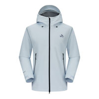 伯希和（Pelliot）【岩壳|新年】户外硬壳冲锋衣外套防水工装单层夹克 【男女同款】冰岛蓝|  XS