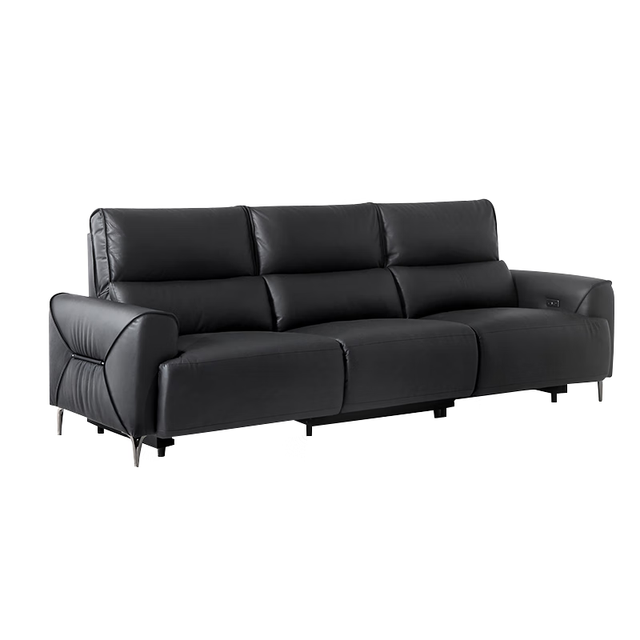 大件超省：京东京造 Chill功能沙发 0靠墙双电动 0异味头层环保牛皮客厅大户型2.75m棕