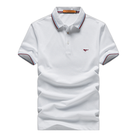 七匹狼（SEPTWOLVES）短袖T恤男夏季凉感冰爽Polo打底衫男商务休闲翻领时尚短T男装上衣 803(本白)  190/104A(XXXXL)