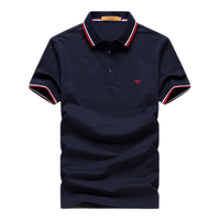 七匹狼（SEPTWOLVES）短袖T恤男夏季凉感冰爽Polo打底衫男商务休闲翻领时尚短T男装上衣 101(藏青) 180/96A(XXL)