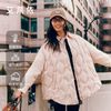 艾莱依衬衫款羽绒服2025春秋女廓形轻薄宽松外套