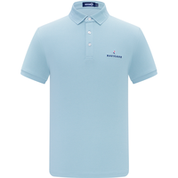Navigare意大利小帆船短袖POLO衫男士夏季透气时尚上衣翻领简约通勤体恤衫 冰水蓝 2XL 码