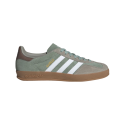 adidas 女士复古板鞋  卵石银灰/银灰绿