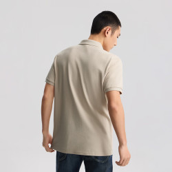 Lee 翻领小Logo徽标 驼色 L 男士POLO衫