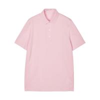 速写男装春夏T恤撞色拼接短袖polo时尚简约休闲通勤潮流 639橡皮粉 2XL