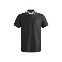 劲霸男装夏季男士短袖高端商务翻领短袖Polo衫IPPR2302 黑色 L (175)