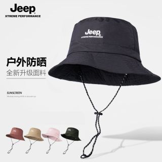 JEEP渔夫帽帽子防晒太阳帽夏季户外透气遮阳帽钓鱼登山紫外线