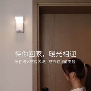 智物 联动感应壁灯入户灯人体感应灯小夜灯充电智能无线灯免接线 联动感应壁灯8800毫安（1个）