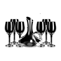 金达莱 ·KING DEALAY·水晶玻璃高脚杯醒酒器红酒杯套装家用洋酒杯