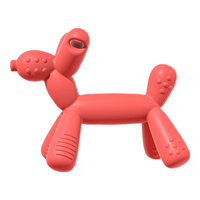 布比熊 BUBBLE BEAR气球狗牙胶婴幼儿安抚防吃手磨牙棒三个月宝宝口欲期硅胶玩具