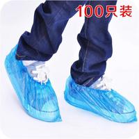 鞋套一次性一次性鞋套加厚家用室内看房防水防雨防尘防滑全新料塑料鞋套