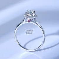 喜钻幸运摩天轮铂金钻石戒指群镶求婚结婚钻戒婚戒女 铂金共45分DE色SI（30+15）
