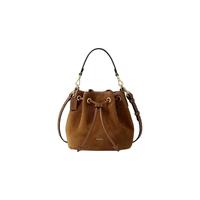 【新年】Fion/菲安妮麂皮抽绳水桶包轻奢手提单肩斜挎包包女