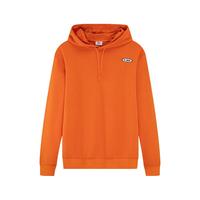 鸿星尔克（ERKE）卫衣男秋冬加厚保暖圆领简约运动风女跑步套头外套 罂粟黄9089 XL