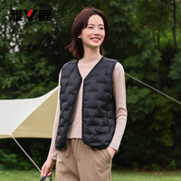 雅鹿 女士羽绒马甲 2025冬季新款轻薄内胆