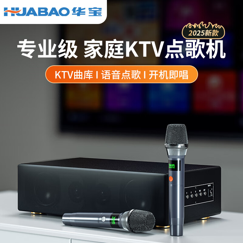 华宝 A31 触屏点歌 双话筒 KTV音响