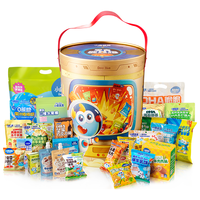 小鹿蓝蓝新年首选宝宝儿童零食能量桶大礼包约5斤重（约44件） 