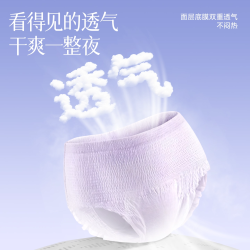左左女 安睡裤女经期用防漏姨妈安心裤敏感肌真蚕丝面膜裸感超弹拉拉裤