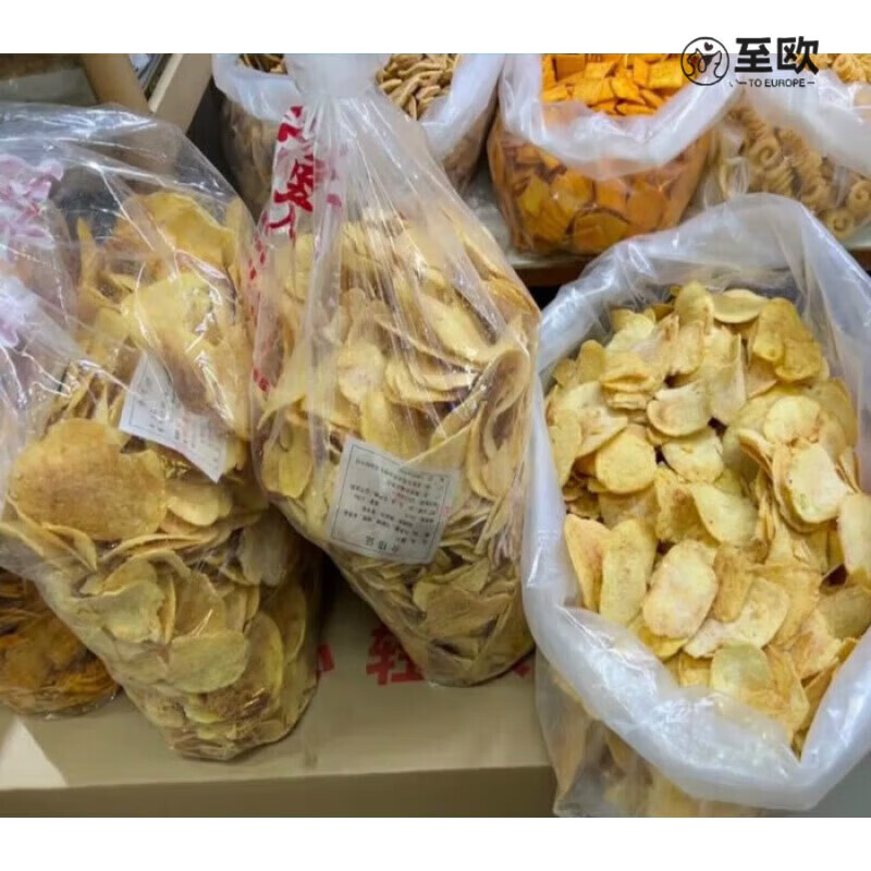 食怀 东北老式薯片 甜咸口味 1250g 袋装