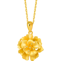 Chow Sang Sang 周生生 78711P 幸福花开足金吊坠 6.75g