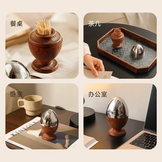 金牌 中古风蛋形牙签盒