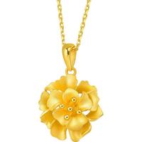 Chow Sang Sang 周生生 78711P 幸福花开足金吊坠