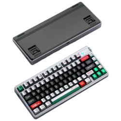 惠普 三模gasket客制化 机械键盘  量子银圣代轴 RGB