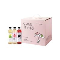 【今日有喜礼盒】喜茶轻果茶 低糖0脂饮料年货礼盒450ml*12瓶 柚柚铁观音*4+葡萄黑加仑*4+蜜桃蔓越莓*4（12瓶）