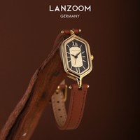 【李-琦】LANZOOM蓝族罗马假日小金表复古手表女